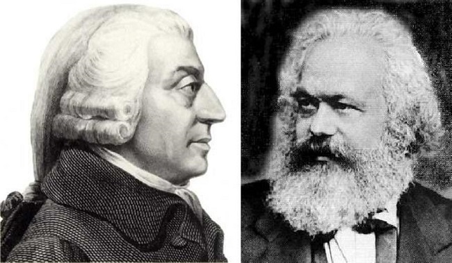 Adam Smith vs Karl Marx: dos visiones opuestas de la econom&iacute;a